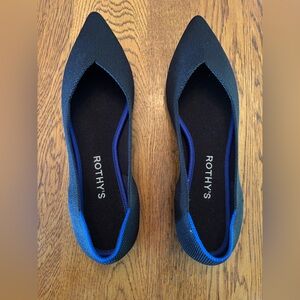 Rothy's Black Pointed Flats